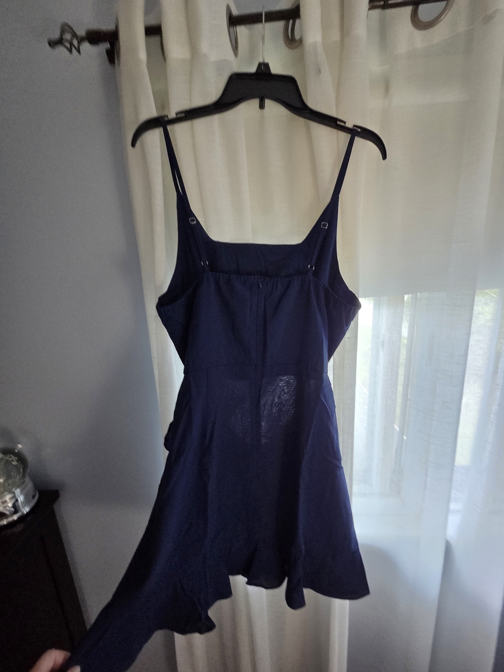 Navy Blue Spaghetti Strap Minidress